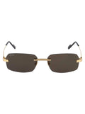 CARTIER Sleek Gold Metal Sunglasses for Men - Maven Couture IncSUNGLASSES