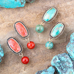 Catalina Orange Sponge Coral Golden Clip-On Earrings
