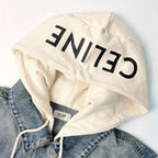 CELINE Washed Grey Denim Jacket – Casual Single-Breasted - Maven Couture Inc
