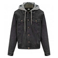 CELINE Washed Grey Denim Jacket – Casual Single-Breasted - Maven Couture Inc