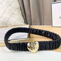 Chanel Calfskin CC Heart Coco In Love Women Belt 'Black' - Maven Couture Inc