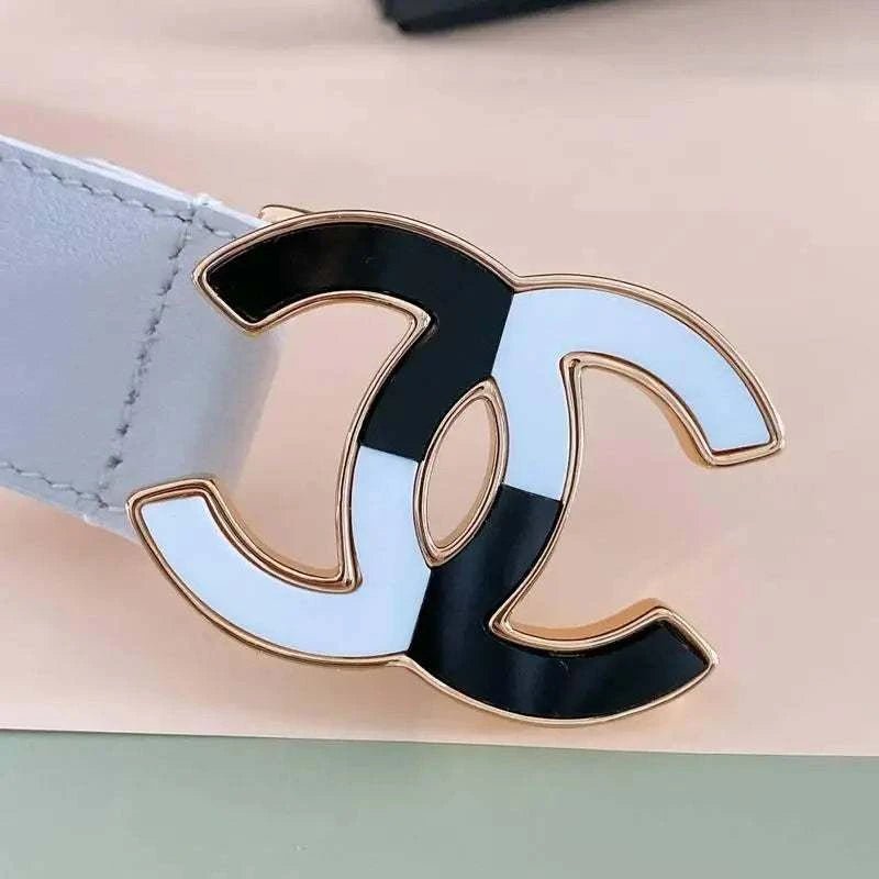 Chanel Women Logo Banding Belt 'White' - Maven Couture Inc