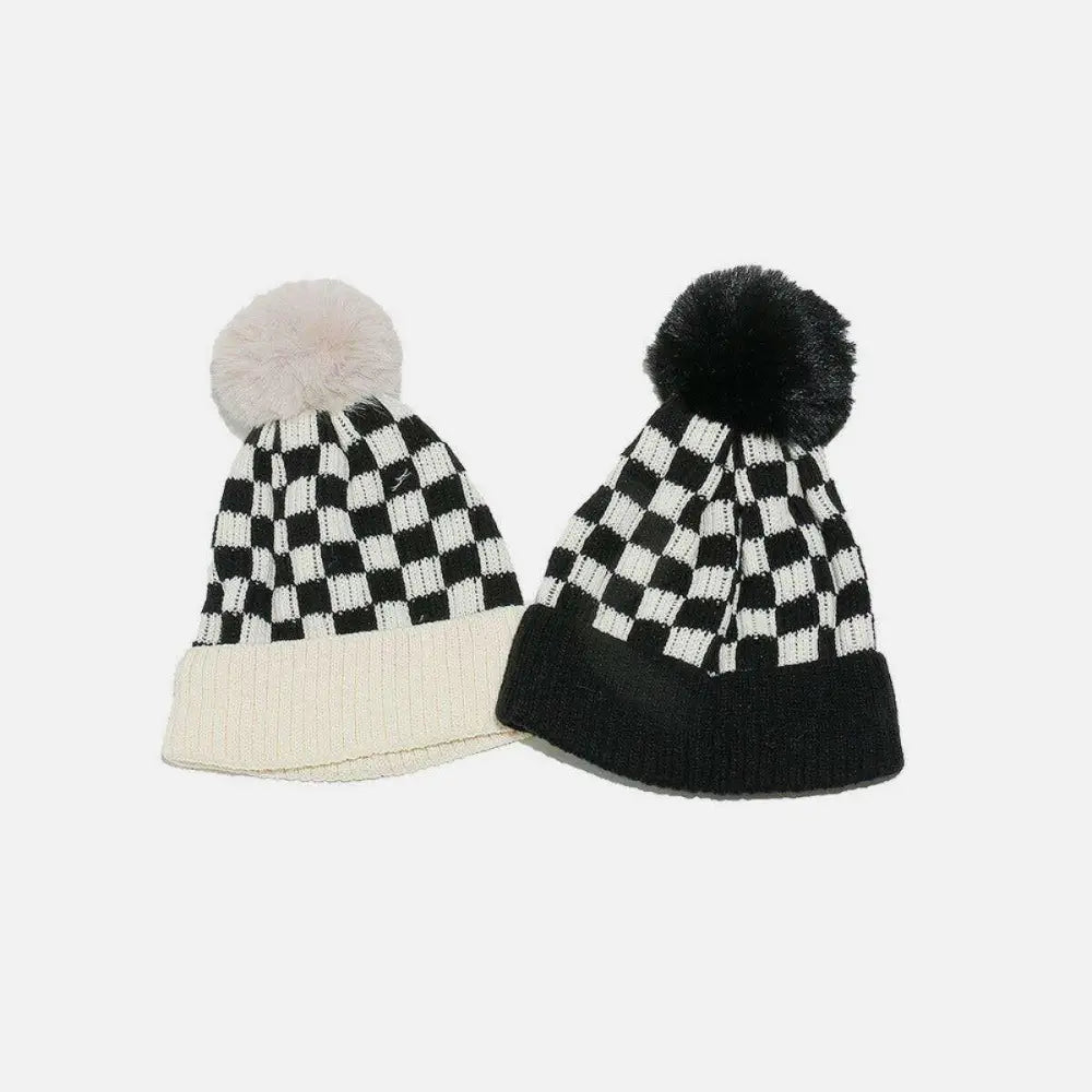 Chic checkered knit hat redefines luxury fashion for women $13.94 1-piece acrylic, renowned for its durability