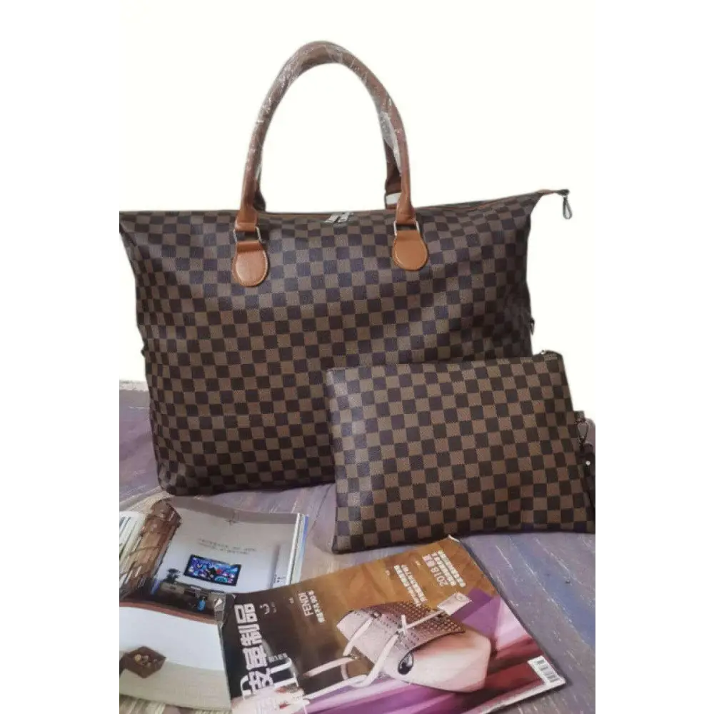 Elevate your style with the elegant checkered bag set for luxury fashion $54 tote bag bag oversize, offering ample room