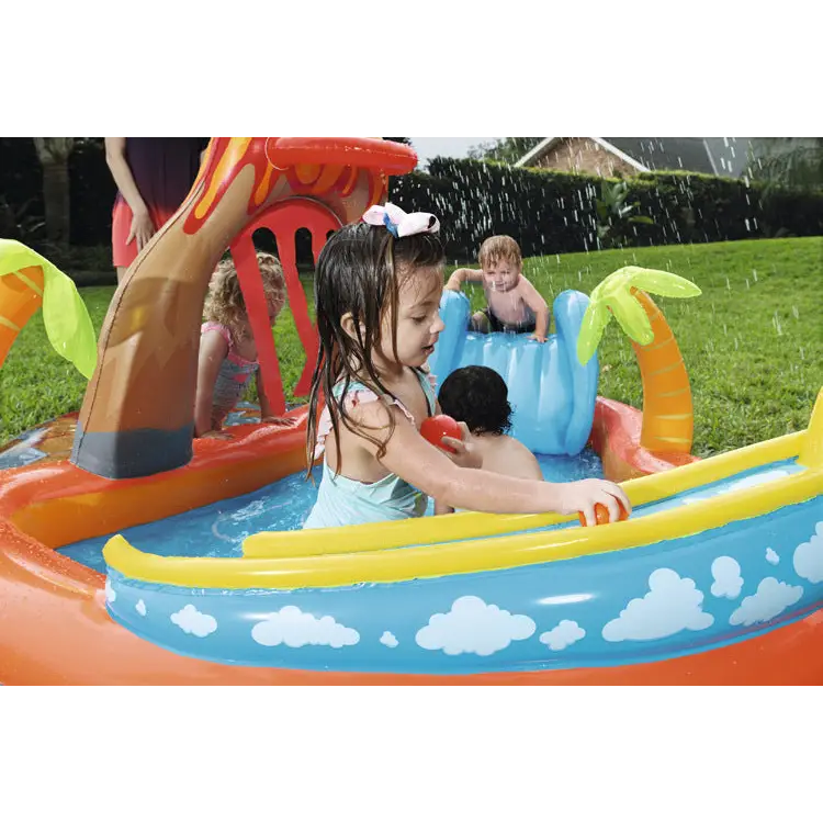 Vibrant inflatable volcano play pool for unforgettable water adventures $259.99 product dive into a world of fun