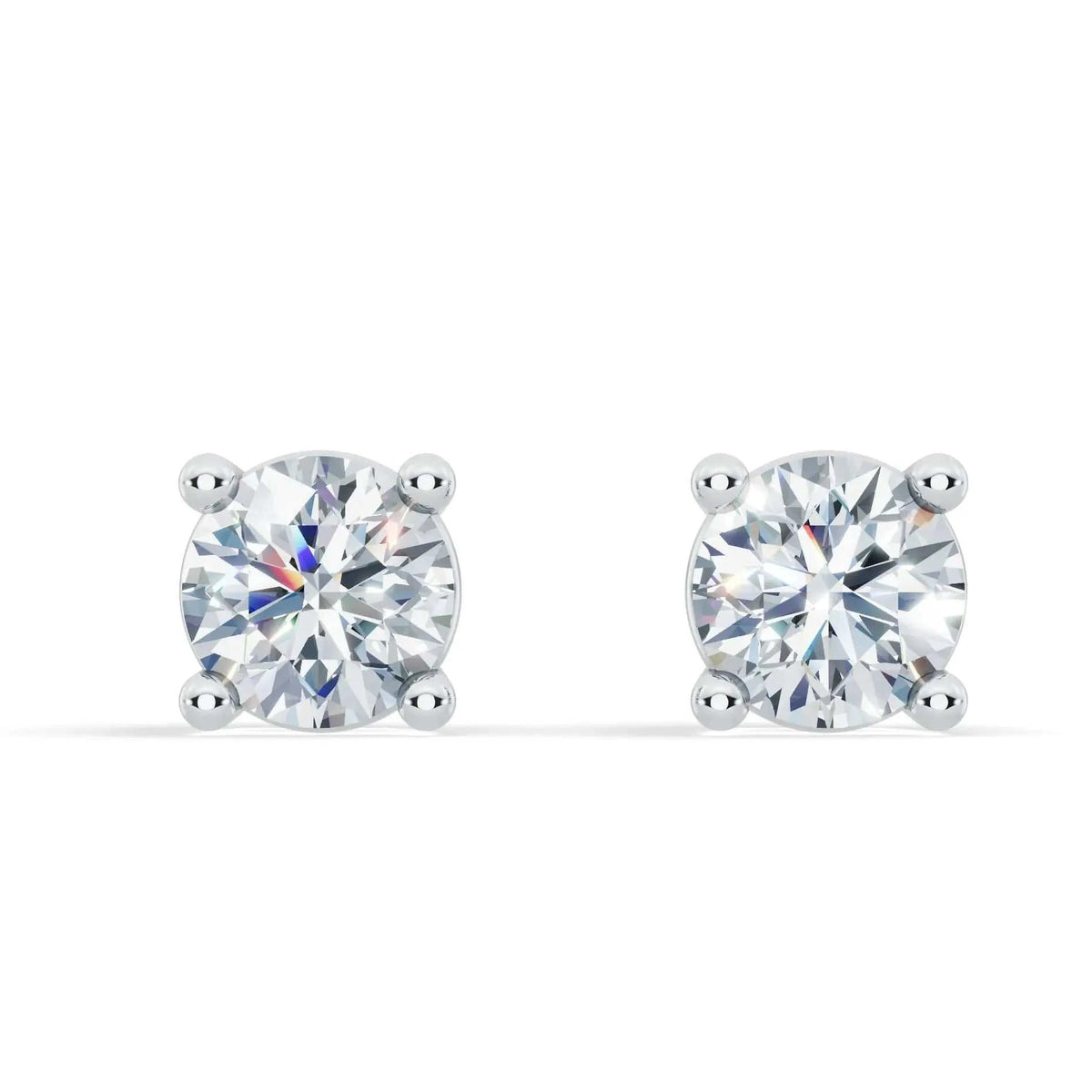 Classic Lab Diamond Stud Earrings (1/4 ct. tw.) – VS+ Clarity - 14k White or Yellow Gold Over Sterling Silver - Maven Couture IncEarrings