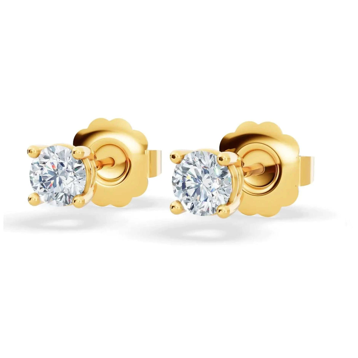 Classic Lab Diamond Stud Earrings (1/4 ct. tw.) – VS+ Clarity - 14k White or Yellow Gold Over Sterling Silver - Maven Couture IncEarrings