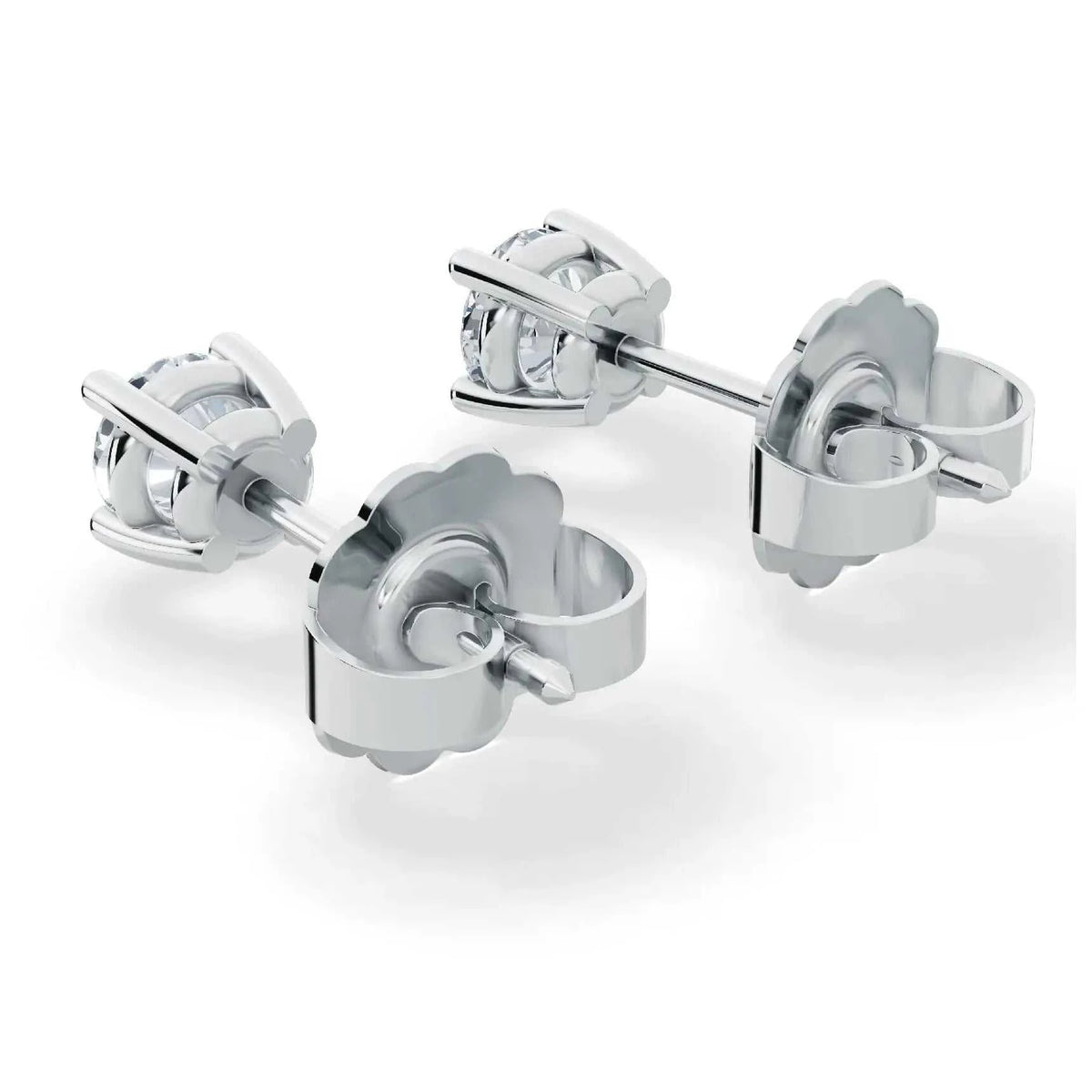Classic Lab Diamond Stud Earrings (1/4 ct. tw.) – VS+ Clarity - 14k White or Yellow Gold Over Sterling Silver - Maven Couture IncEarrings