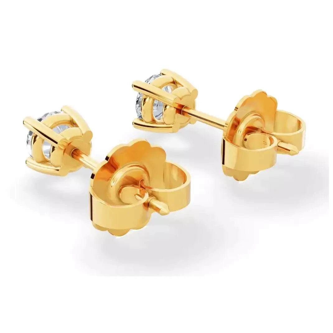 Classic Lab Diamond Stud Earrings (1/4 ct. tw.) – VS+ Clarity - 14k White or Yellow Gold Over Sterling Silver - Maven Couture IncEarrings