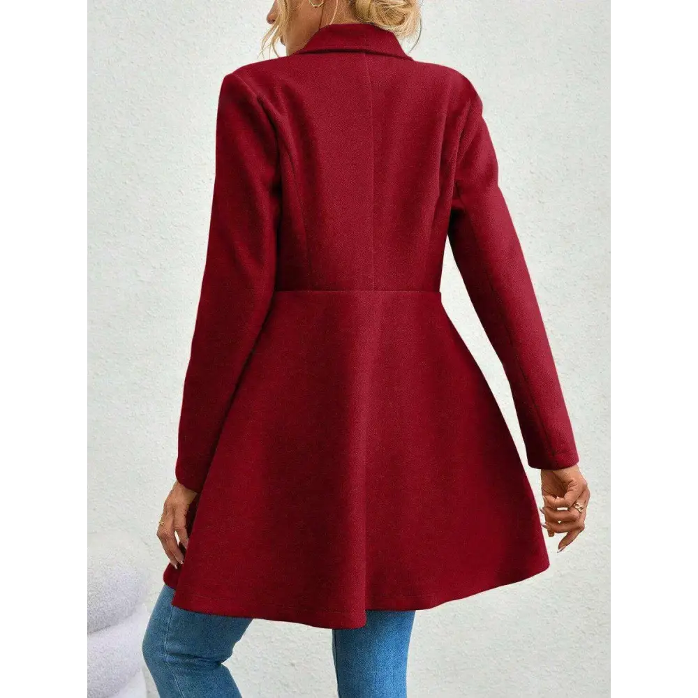 Timeless luxury fashion for women with the elegant collared neck coat $42.88 immerse yourself in a delightful basic