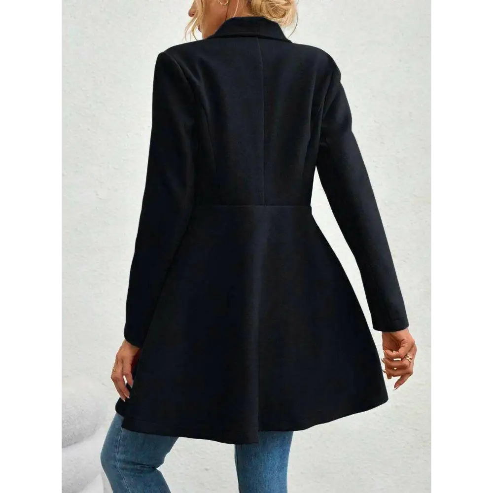 Timeless luxury fashion for women with the elegant collared neck coat $42.88 immerse yourself in a delightful basic