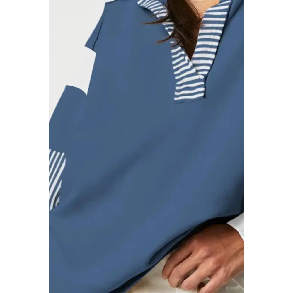 Collared neck long sleeve sweatshirt in timeless luxury fashion for women $47.99 indulge in the elegance of a basic