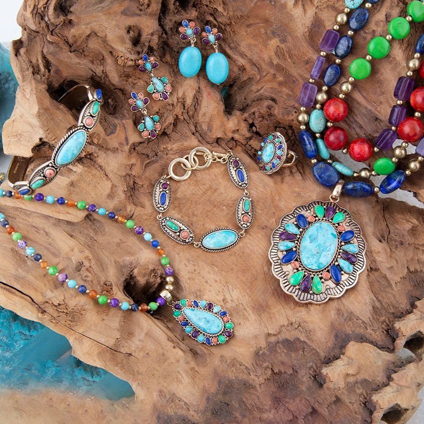 Concho Colorful Golden Statement Ring - Maven Couture IncRings