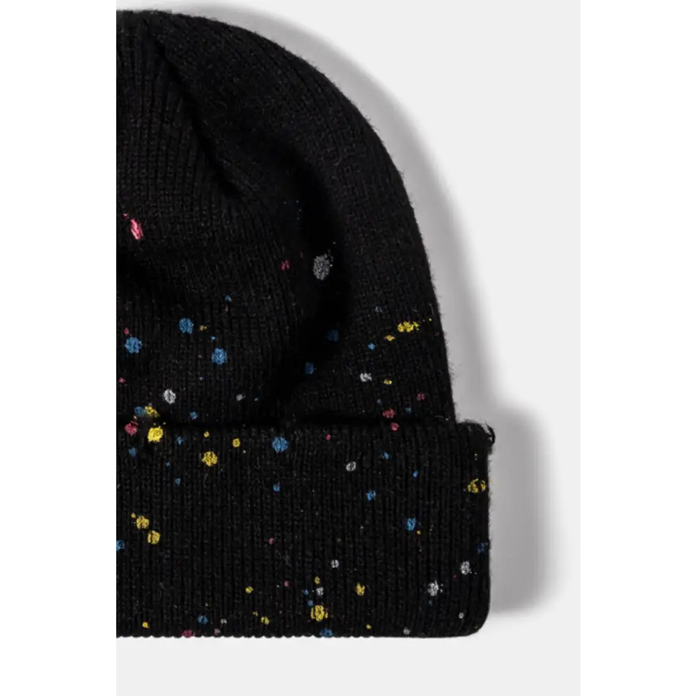 Confetti rib-knit cuff beanie redefines luxury fashion for women $14.99 picture flat lay beanie pattern confetti 100%