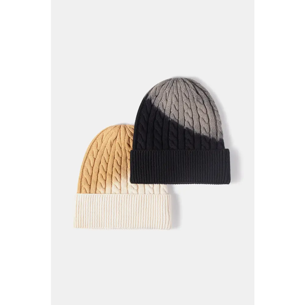 Elevate your wardrobe with a luxury fashion contrast tie-dye beanie $13.99 picture flat lay beanie pattern contrast