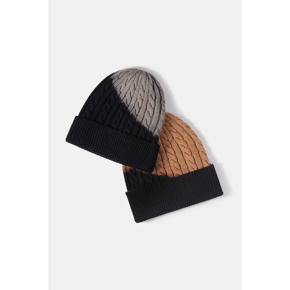 Elevate your wardrobe with a luxury fashion contrast tie-dye beanie $13.99 picture flat lay beanie pattern contrast