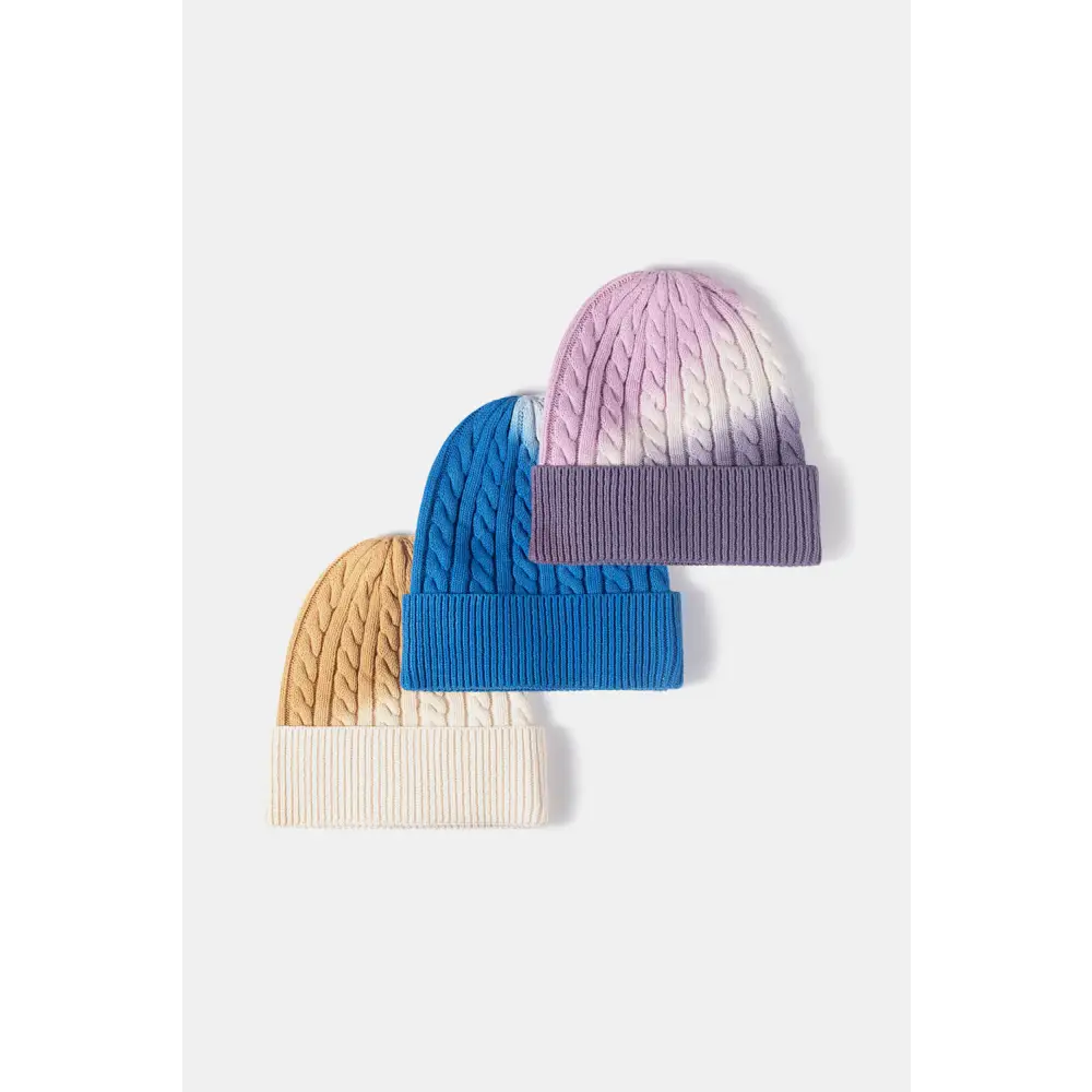 Elevate your wardrobe with a luxury fashion contrast tie-dye beanie $13.99 picture flat lay beanie pattern contrast