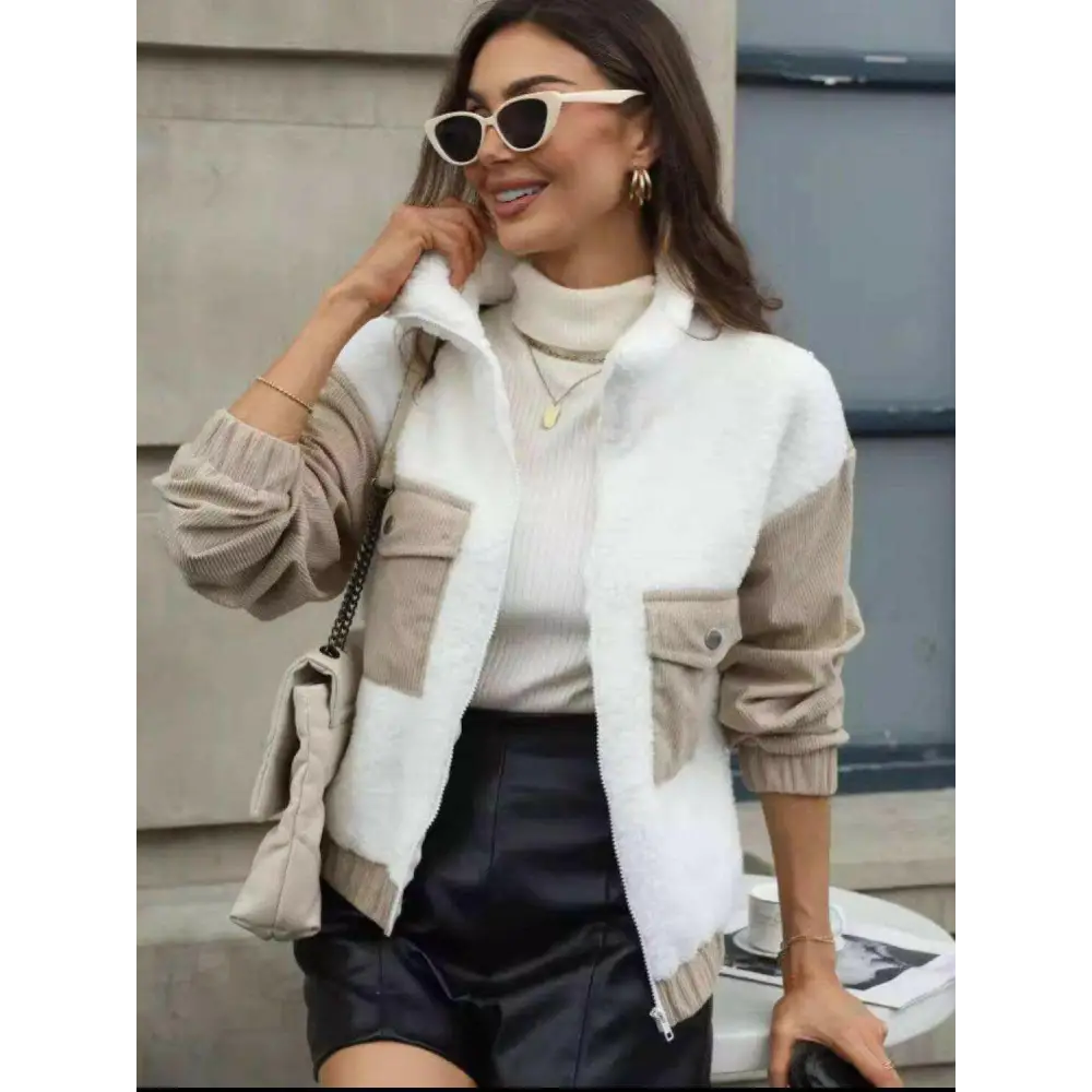 Elevate your wardrobe with the luxe long sleeve jacket in luxury fashion $36.62 embrace the essence of basic style,