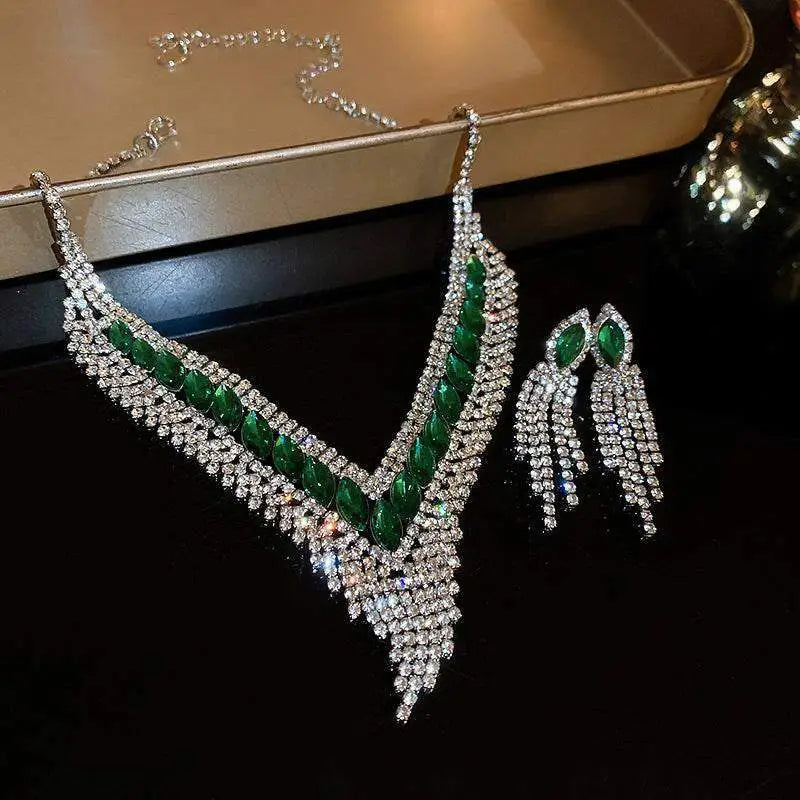 Sophisticated copper rhinestone set for luxury fashion for women $12 1-piece copper, rhinestone care to preserve