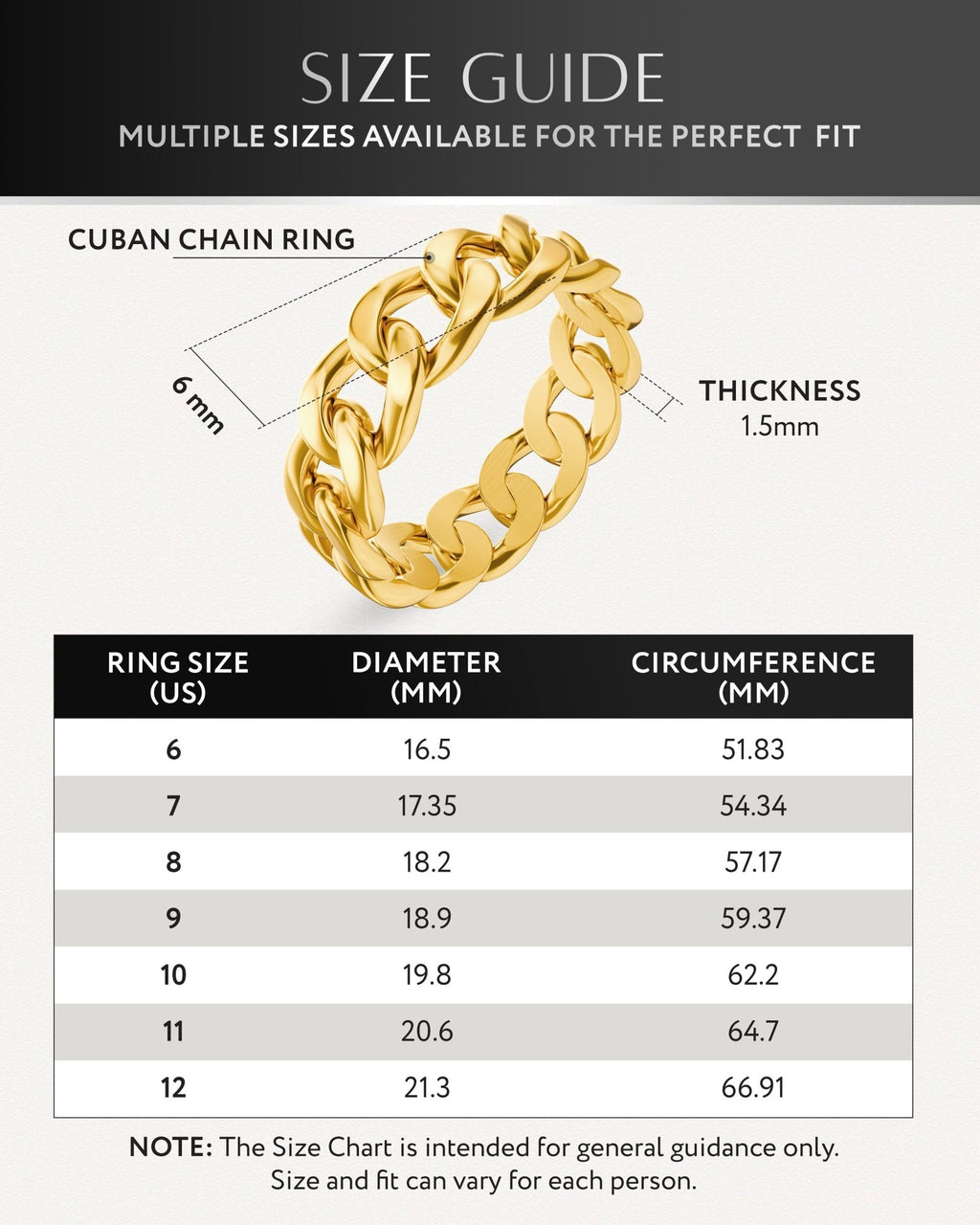 Cuban Link Ring (Gold) - Maven Couture IncRings