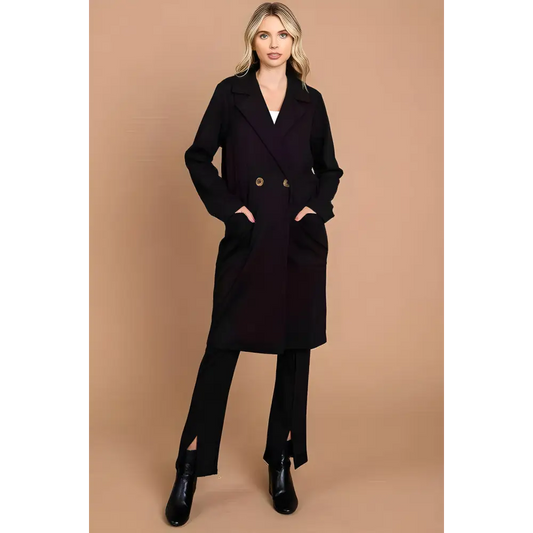 Experience timeless designer elegance with the culture code double breast coat $51.74 indulge in the allure