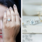 Cushion Cut 2 Carat Lab Grown Diamond Solitaire Engagement Ring with IGI Certificate
