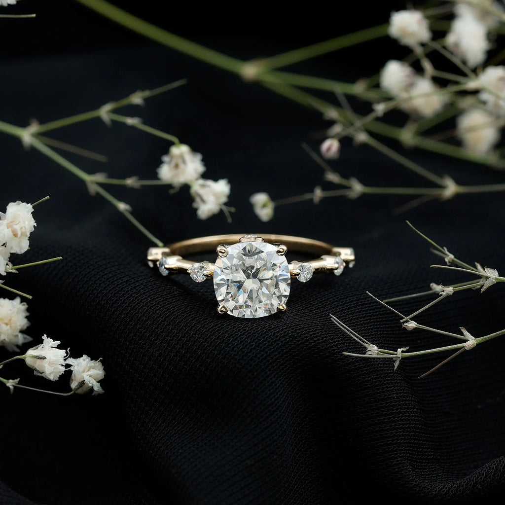 Cushion Cut 2 Carat Lab Grown Diamond Solitaire Engagement Ring with IGI Certificate