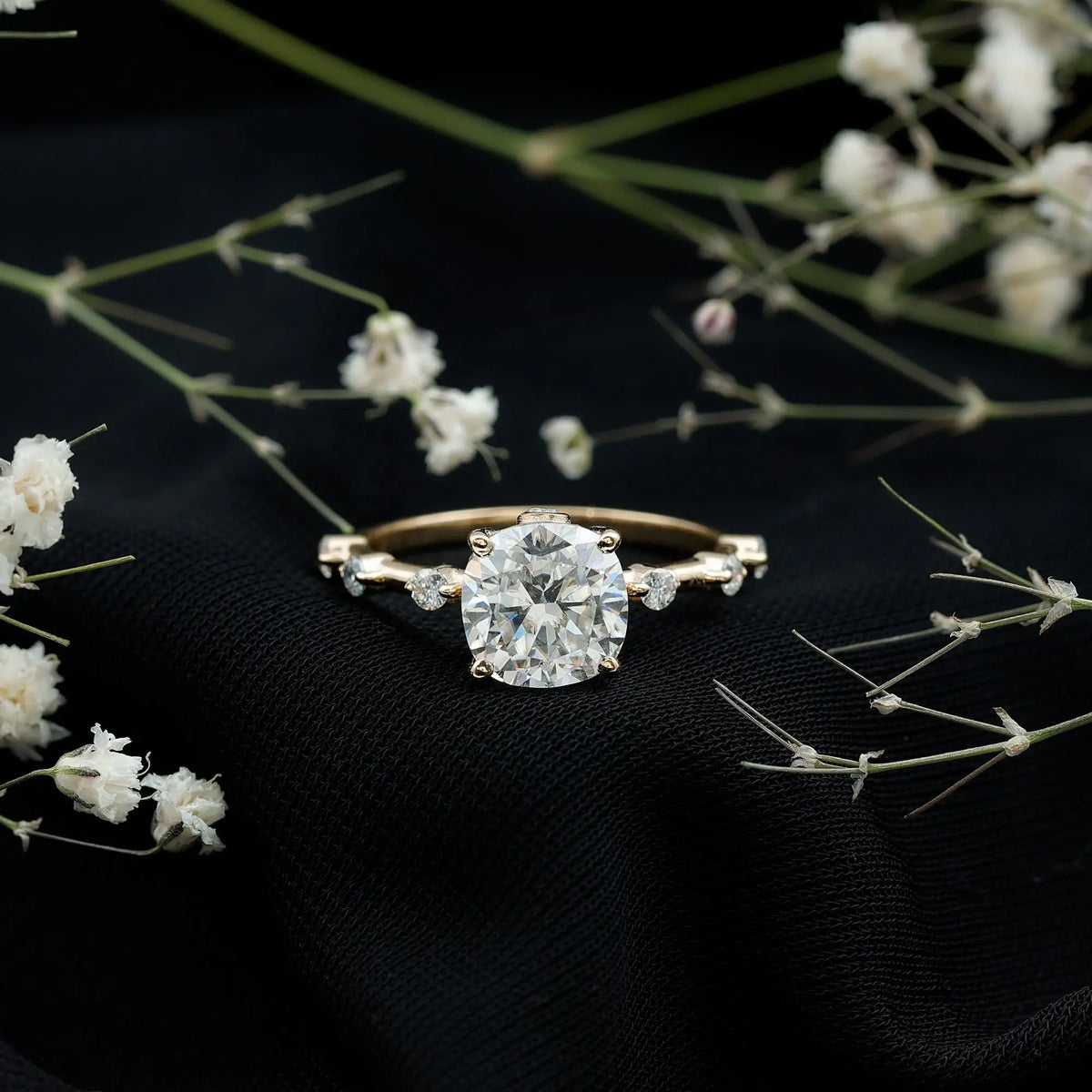 Cushion Cut 2 Carat Lab Grown Diamond Solitaire Engagement Ring with IGI Certificate