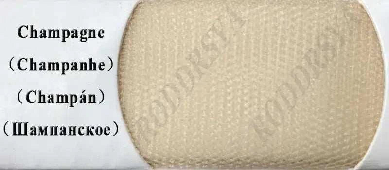 Customized Wedding Dress fabric swatch in champagne color with a subtle textured pattern designed for wedding gowns