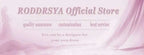 Customized Wedding Dress banner with pink background featuring RODDRSYA official store branding and design text