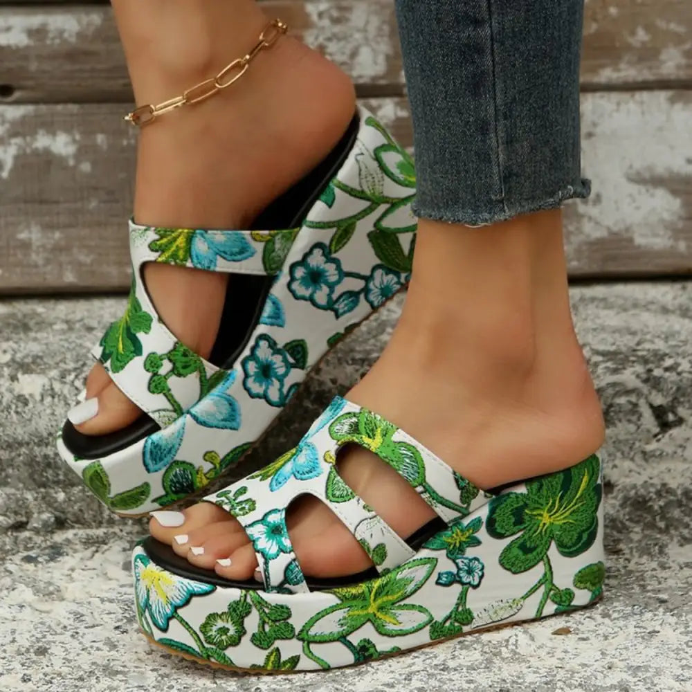 Elevate your style with luxury floral peep toe sandals $40.99 heel high heels, designed to elevate your stature