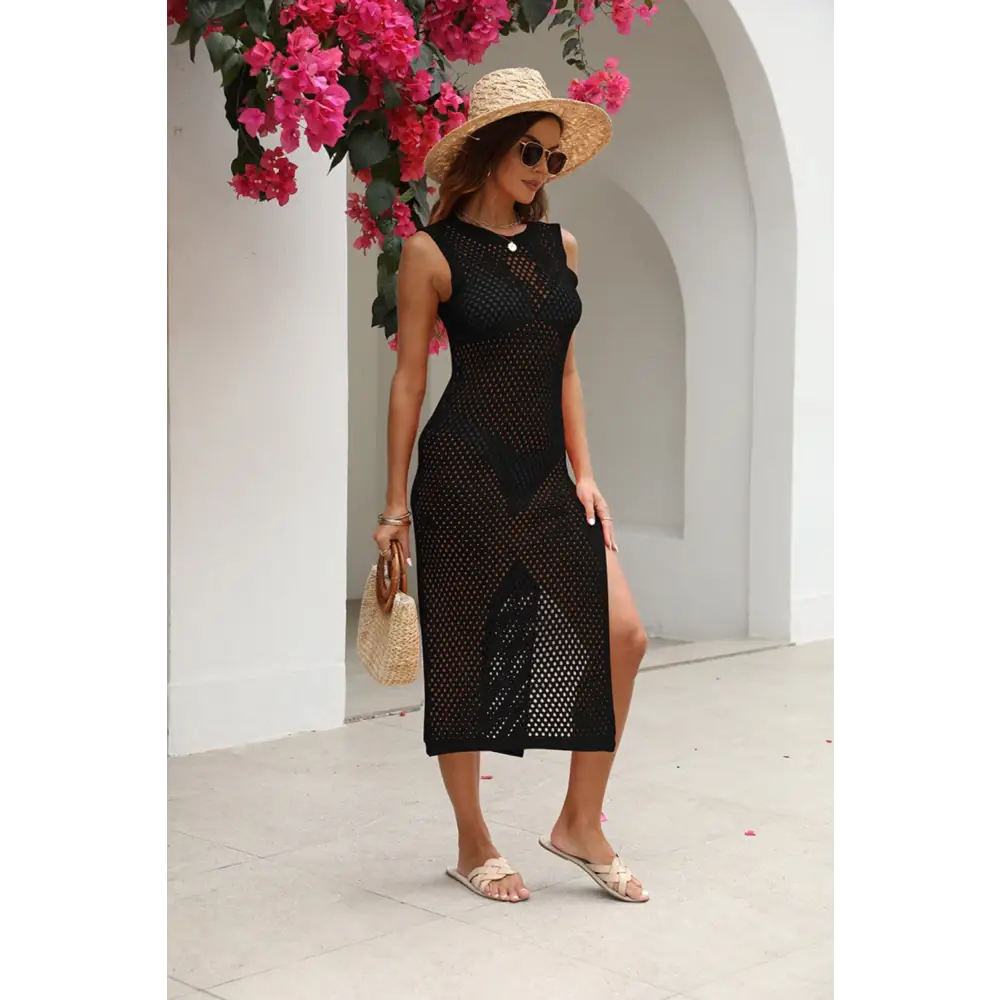 Timeless designer clothing sheer dress for luxury fashion enthusiasts $25.40 experience the allure of a slit and cutout