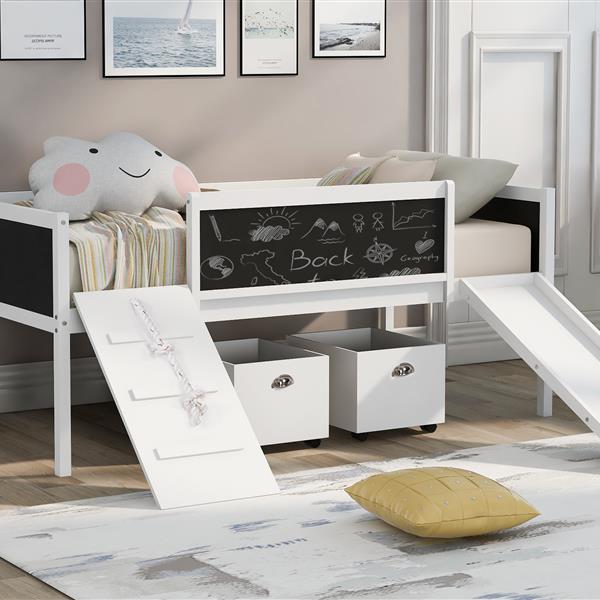 Elevate your space with the luxurious double loft bed in white