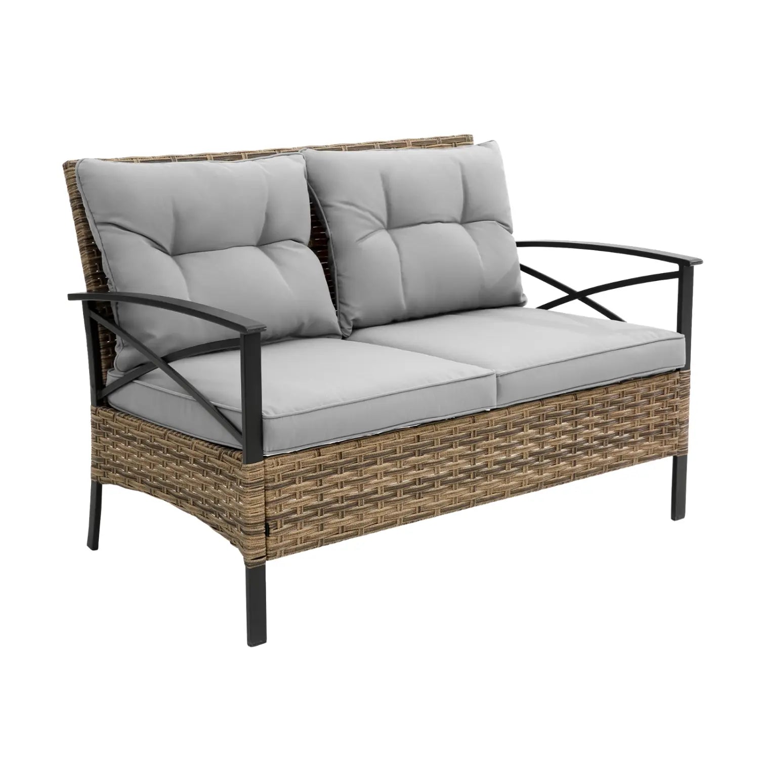 Elevate outdoor living with the luxe patio 4-piece sectional sofa set