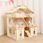 Wooden dollhouse for pretend play — product image 2