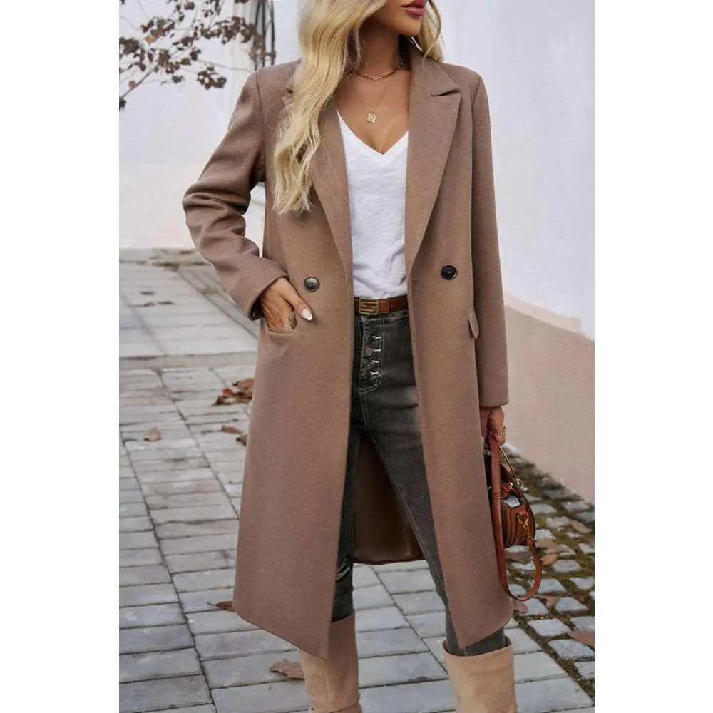 Luxury fashion for women with timeless designer overcoat elegance $75.89 100% polyester stay warm and stylish during