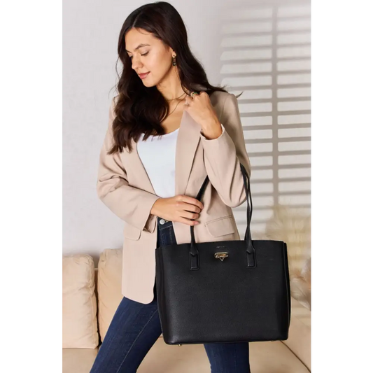 David jones katie work tote bag redefines luxury fashion for women $52.99 this tote exudes elegance and sophistication