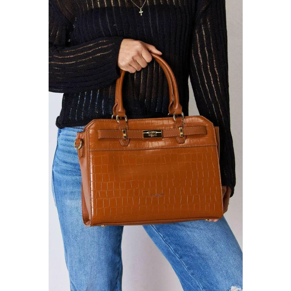 David jones texture pu leather handbag perfect for luxury fashion for women $56.54 this exquisite texture pu leather