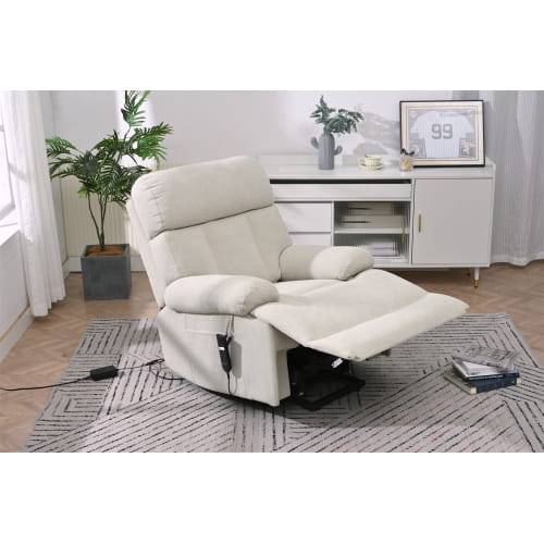 Experience luxury with the oversized power lift recliner chair