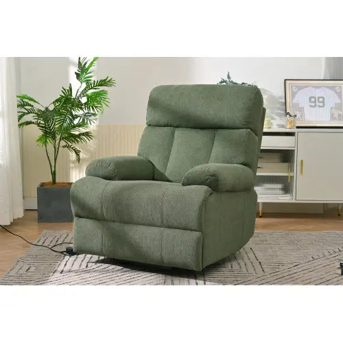 Experience luxury with the oversized power lift recliner chair