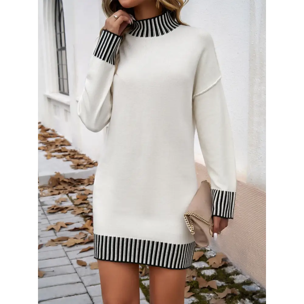 Elevate your wardrobe with the devine striped luxury fashion dress $28.99 embrace the elegance of this basic style