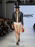 Diamond-Quilted Eco-Leather Jacket • DUMBO New Collection BYMANYC ® New York