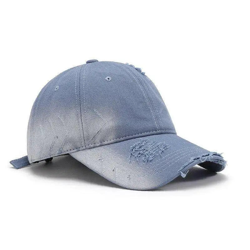 Chic distressed adjustable cotton hat for luxury fashion enthusiasts $22.88 1-piece cotton, known for its breathability