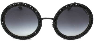 Dolce & Gabbana 2170-B 01/8G Black Metal Sunglasses 51mm - Maven Couture IncOther