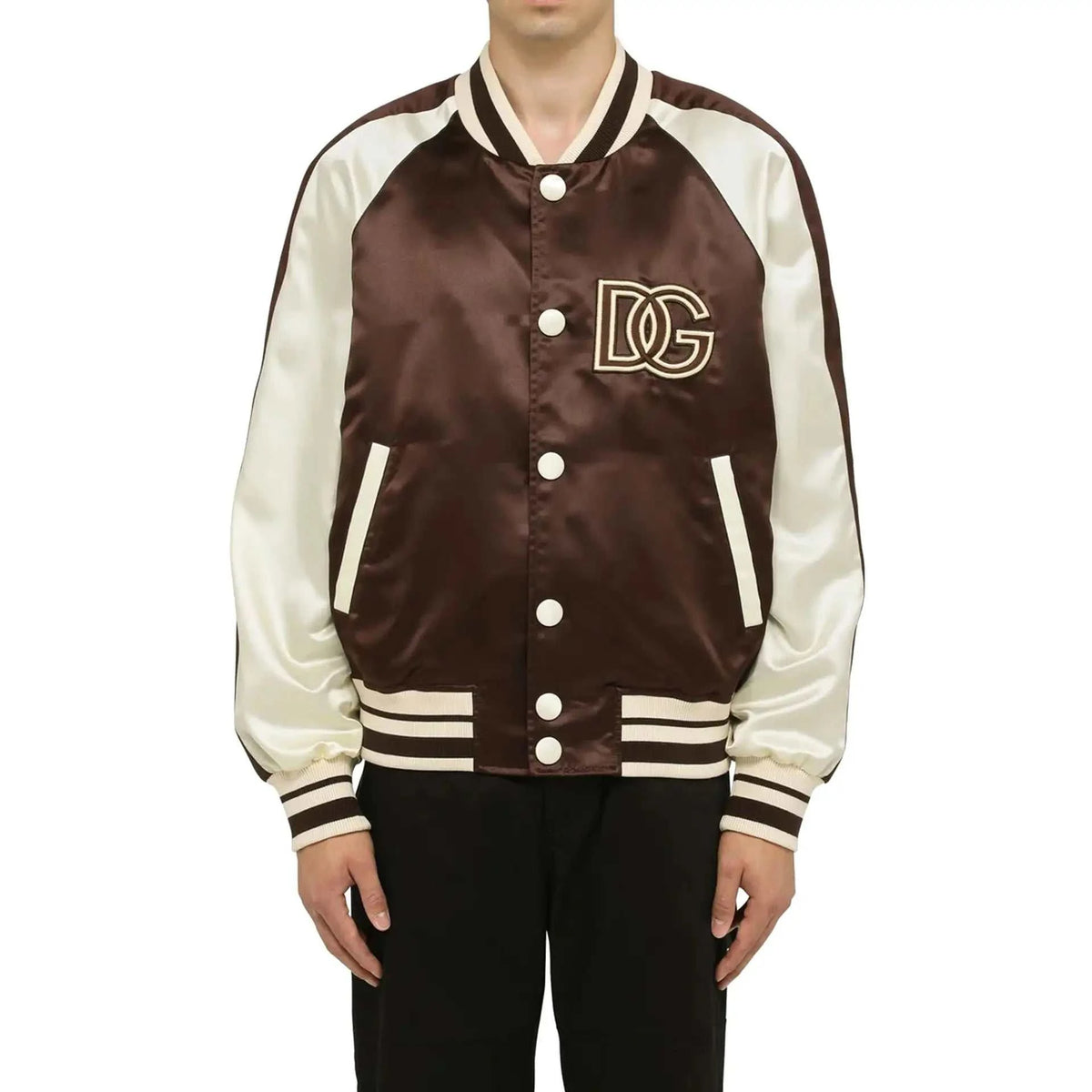 Dolce & Gabbana Dolce&Gabbana Logo Bomber Jacket - Maven Couture IncMen's Jacket