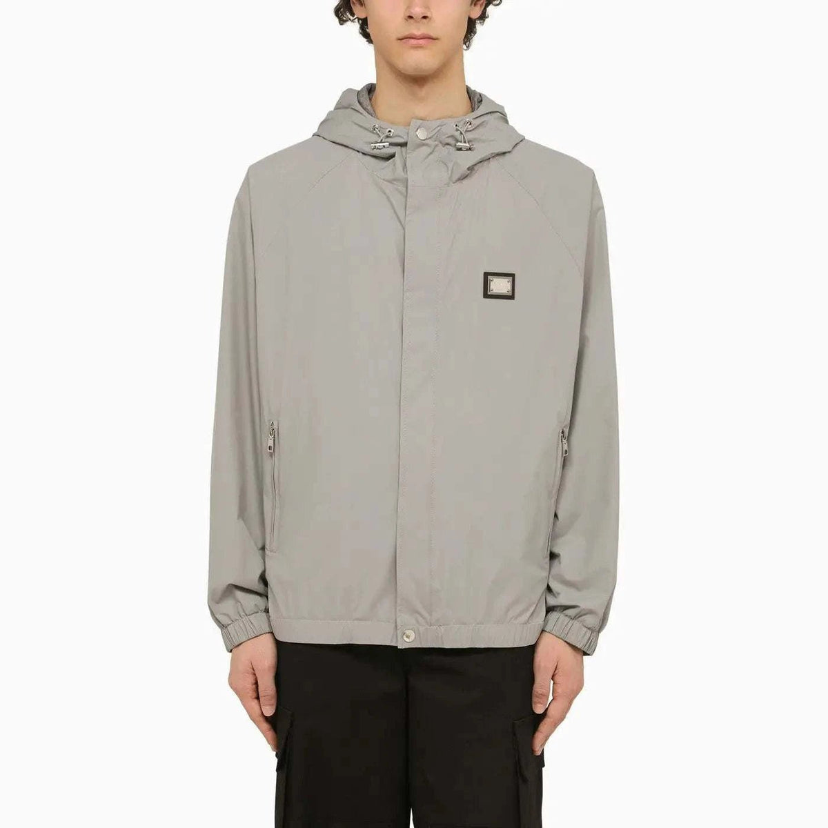 Dolce&Gabbana Lightweight Grey Hooded Jacket - Maven Couture IncMen's Jacket