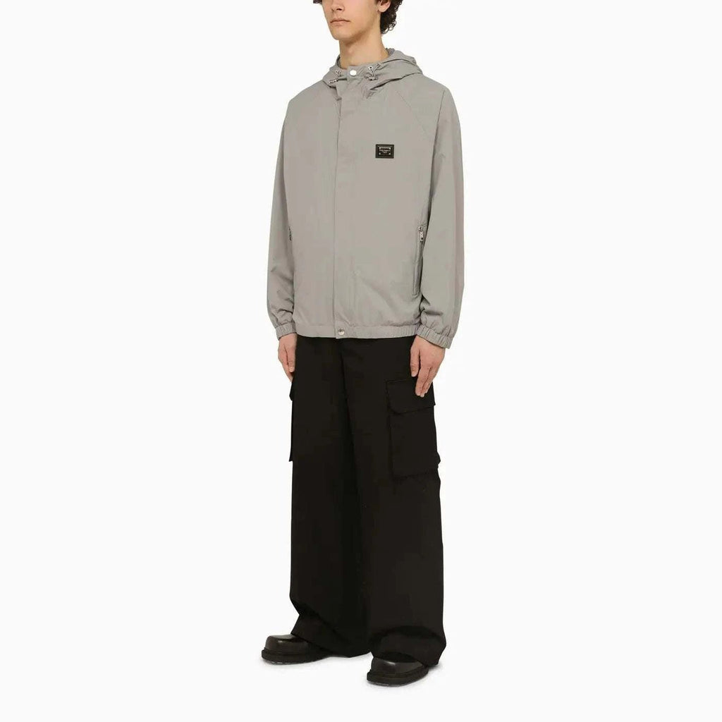 Dolce&Gabbana Lightweight Grey Hooded Jacket - Maven Couture IncMen's Jacket