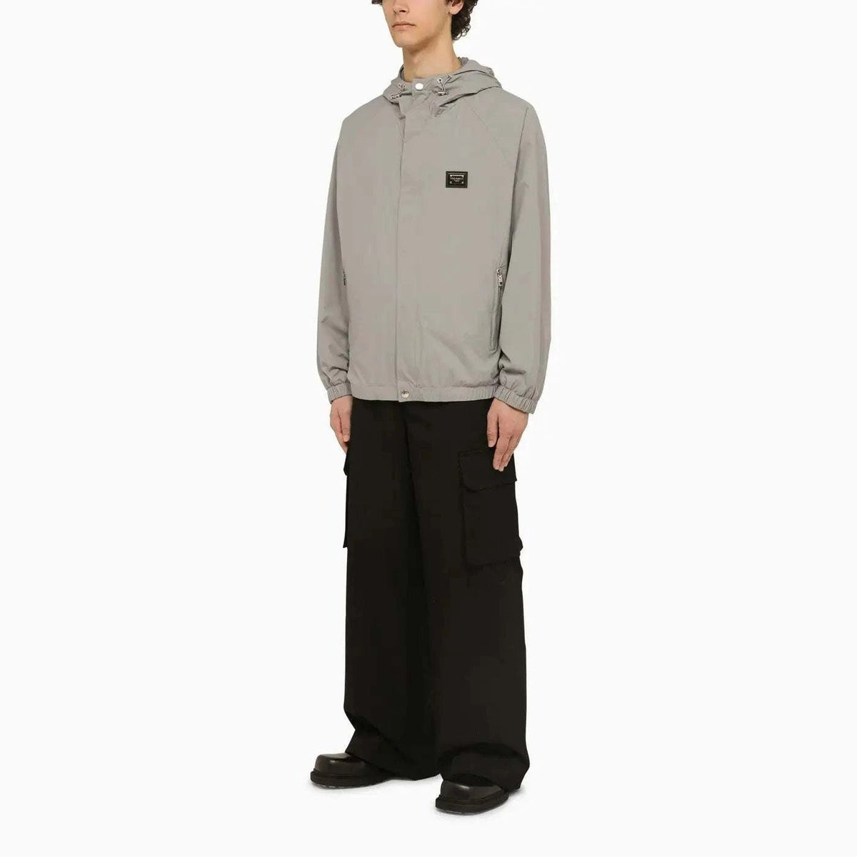 Dolce&Gabbana Lightweight Grey Hooded Jacket - Maven Couture IncMen's Jacket