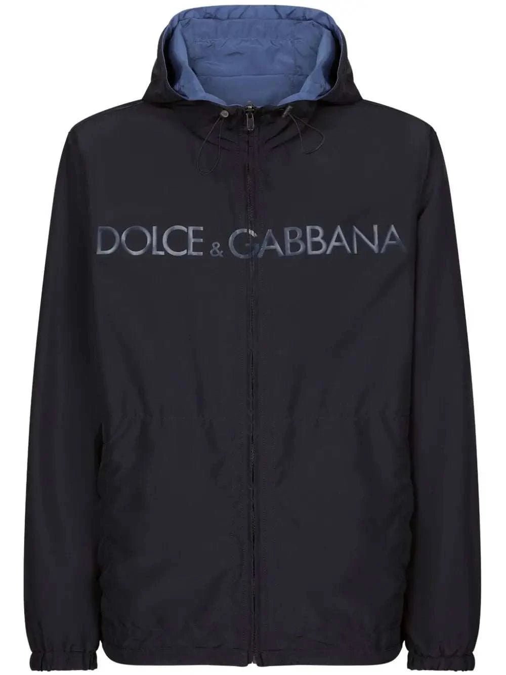 Dolce & Gabbana Logo Reversible Hooded Jacket - Maven Couture IncMen's Jacket