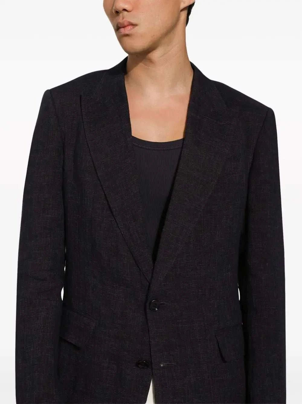 Dolce & Gabbana Sicilia Linen Sngle Breasted Jacket - Maven Couture IncMen's Blazer